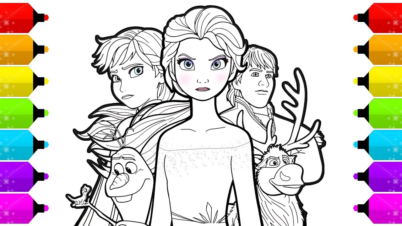 frozen 2 coloring pages