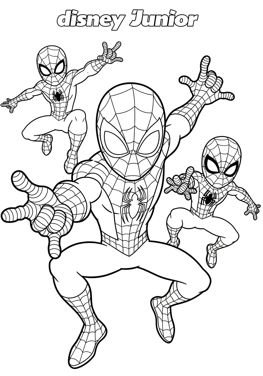 Disney Junior Spidey And His Amazing Friends Coloring Page