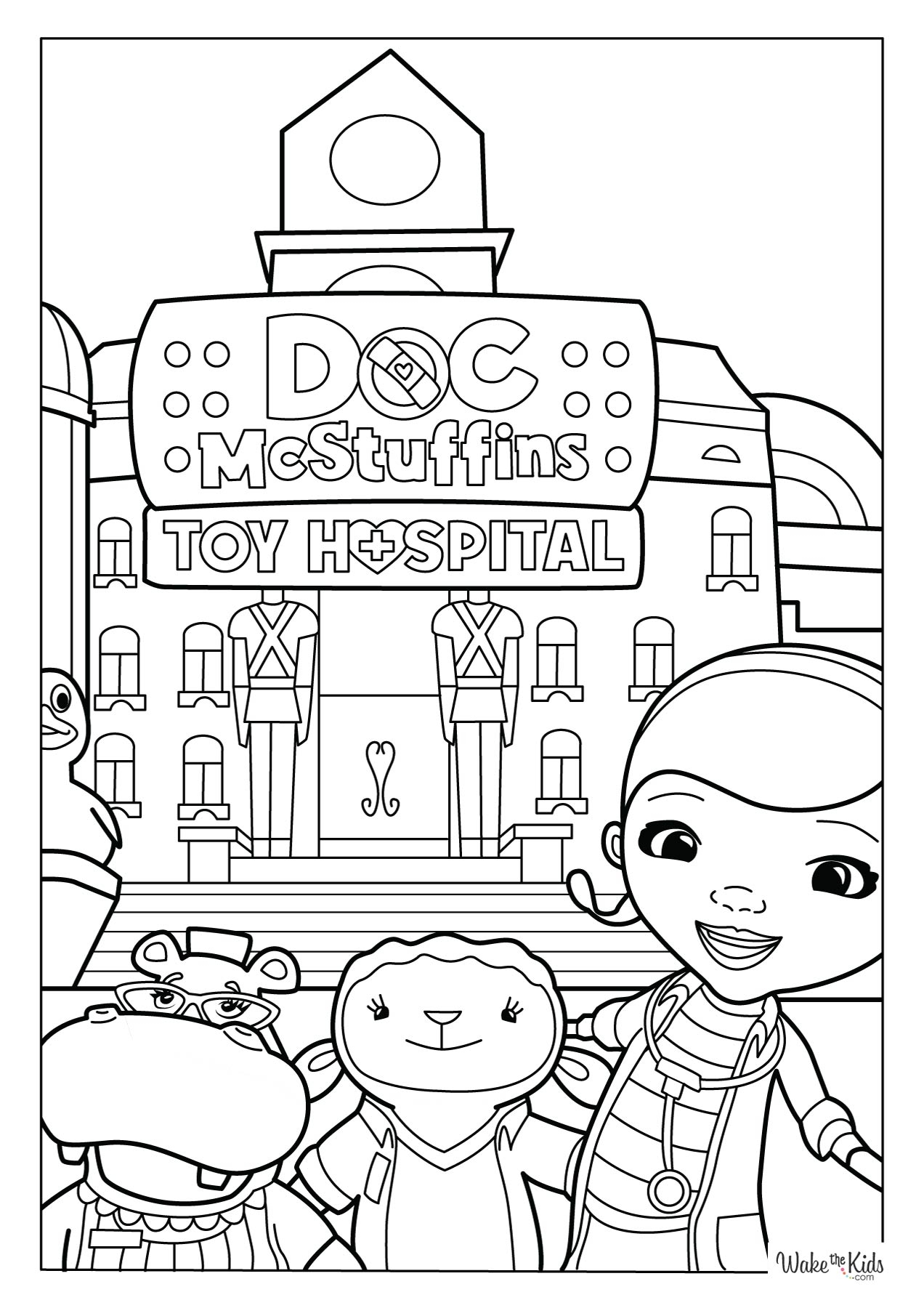 Doc Mcstuffins Printables 50 Doc McStuffins Coloring Pages Free Printable PDF Doc Mcstuffins Stuffy Drawing