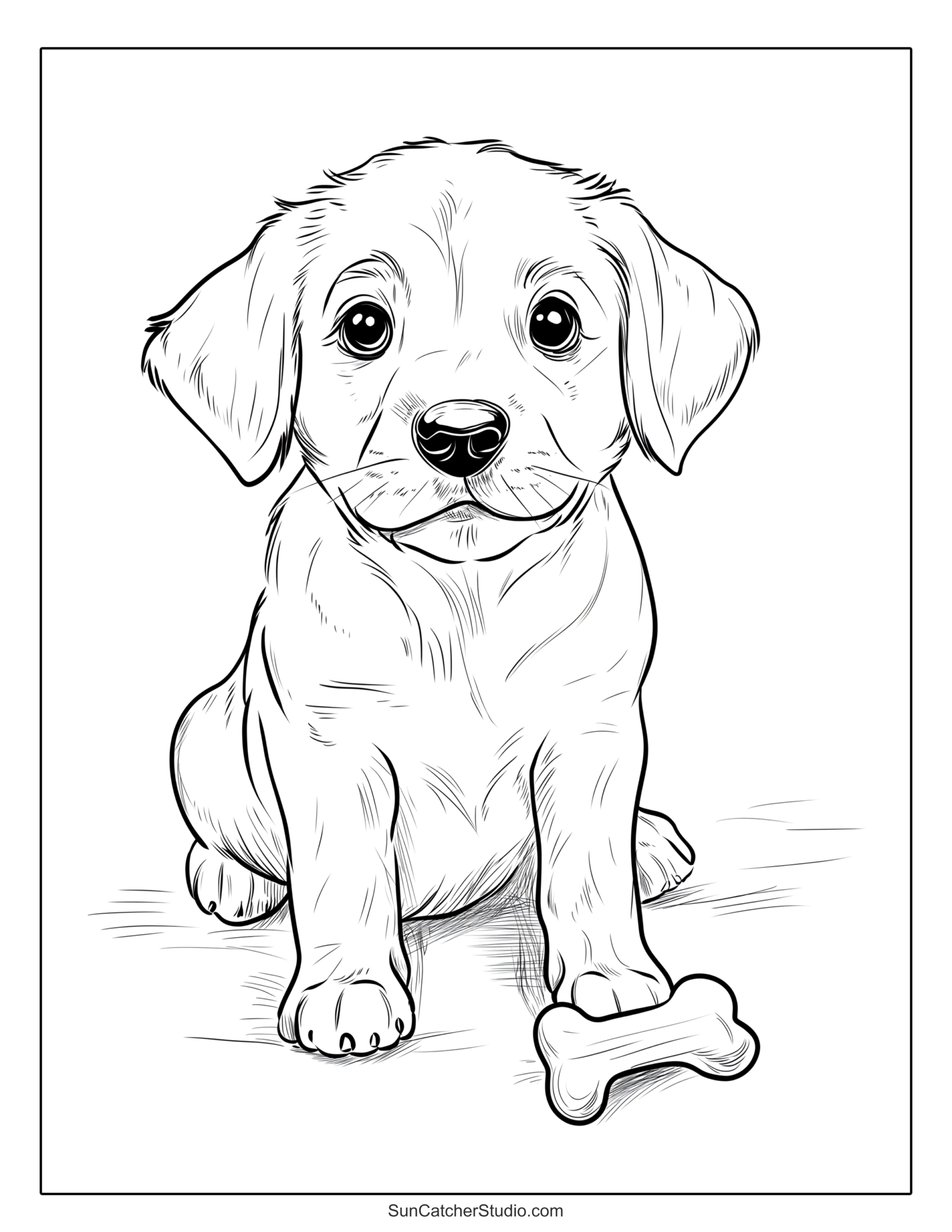 Printable Dog Colouring Pages