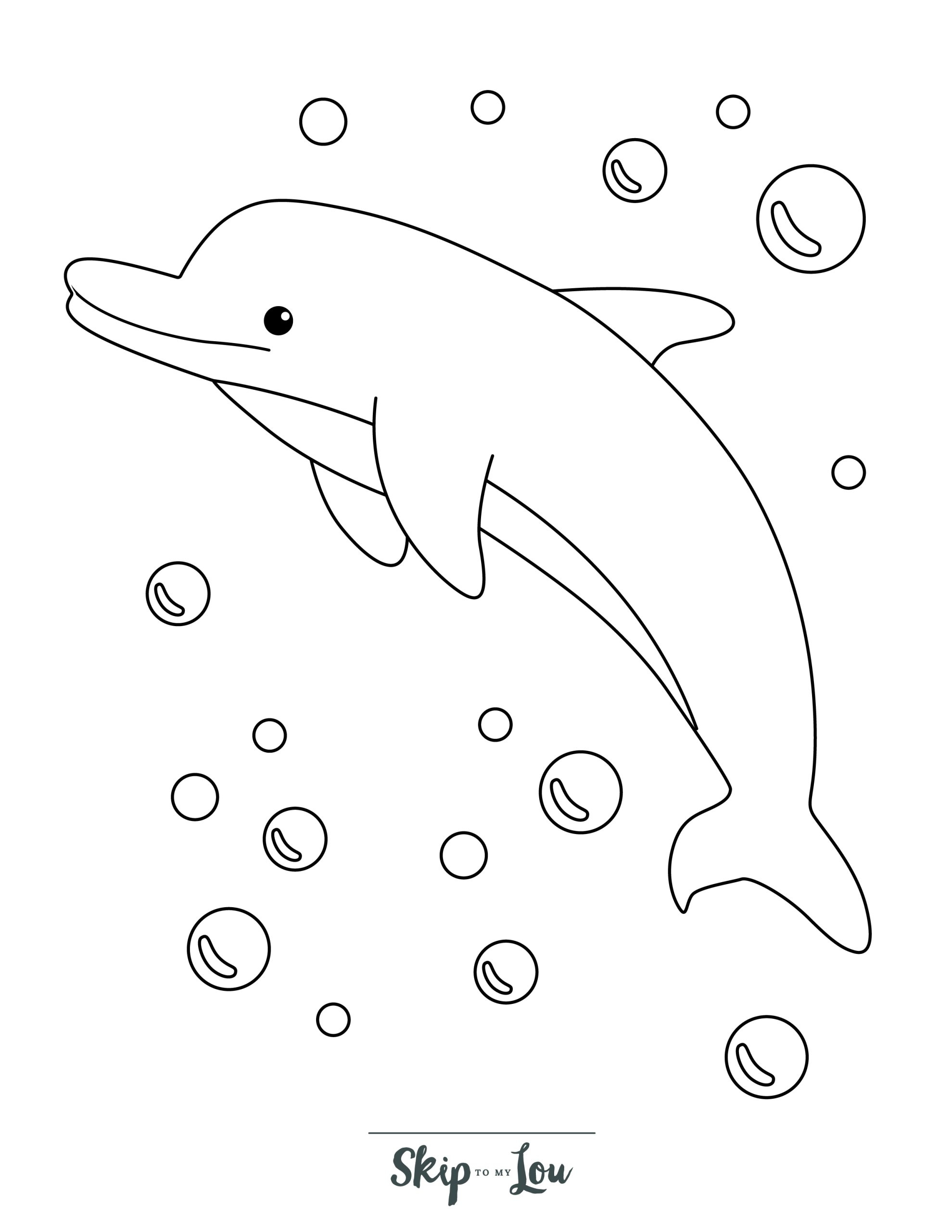 Dolphin Coloring Pages Free Printables Skip To My Lou