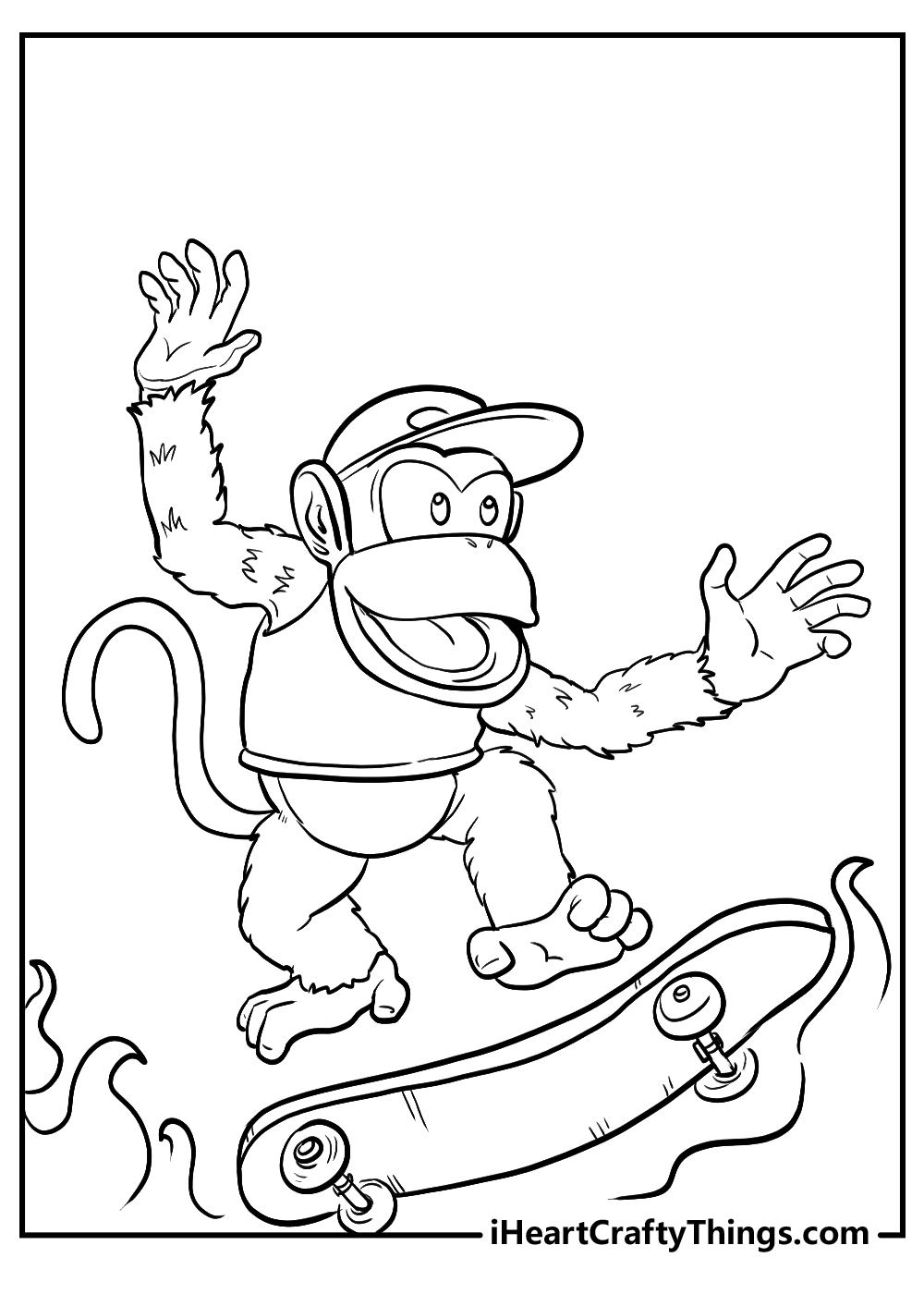 Donkey Kong Coloring Pages 15 Printable PDFs For Free