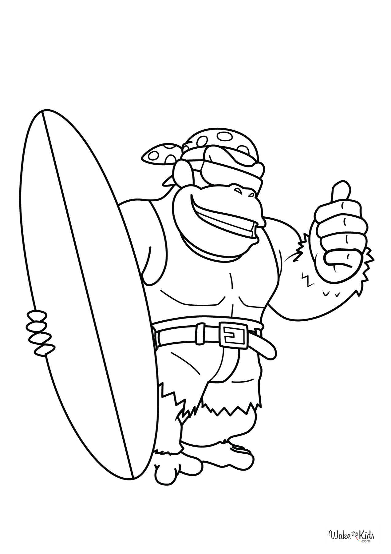 donkey kong coloring sheet