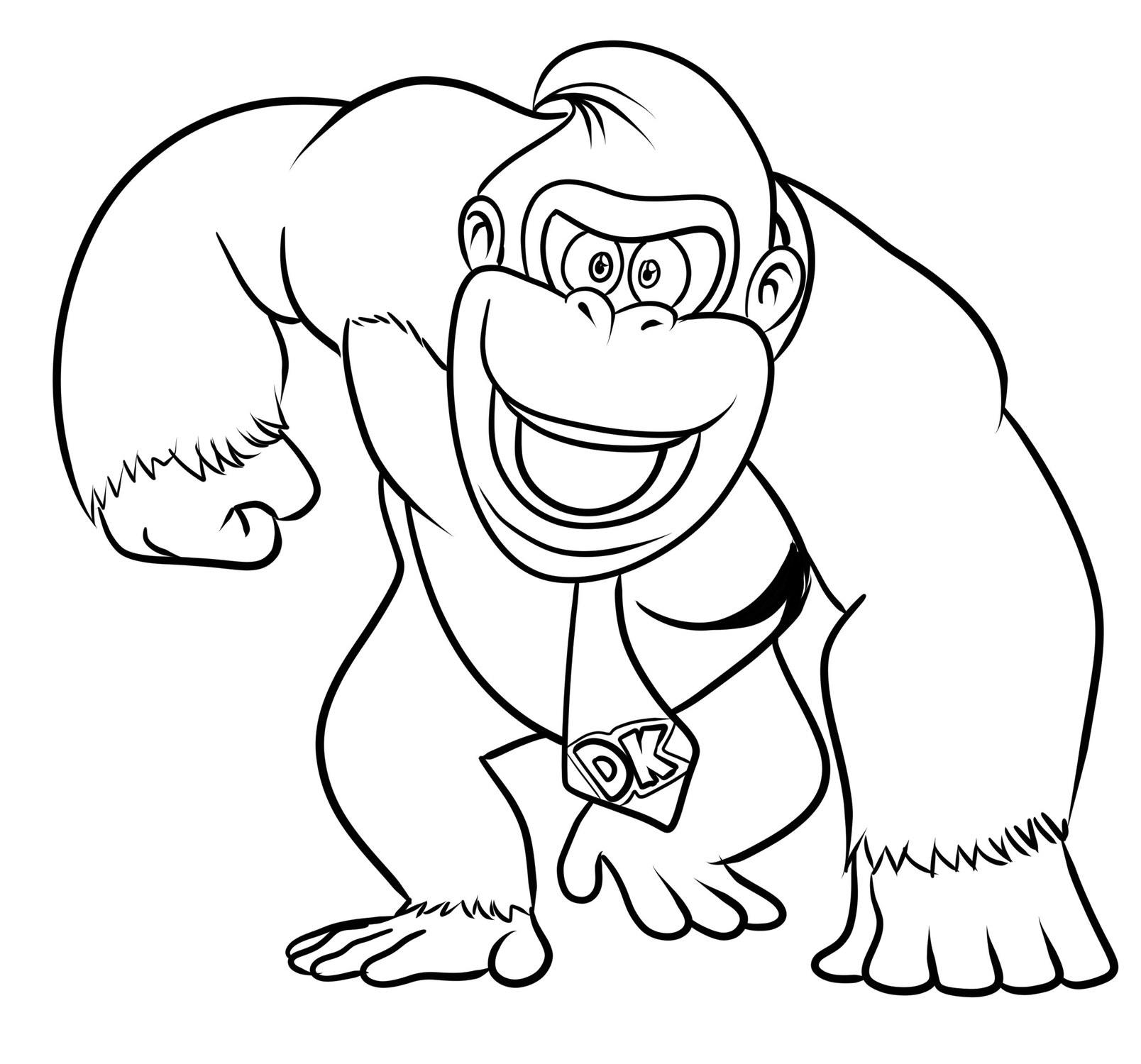 donkey kong coloring pages