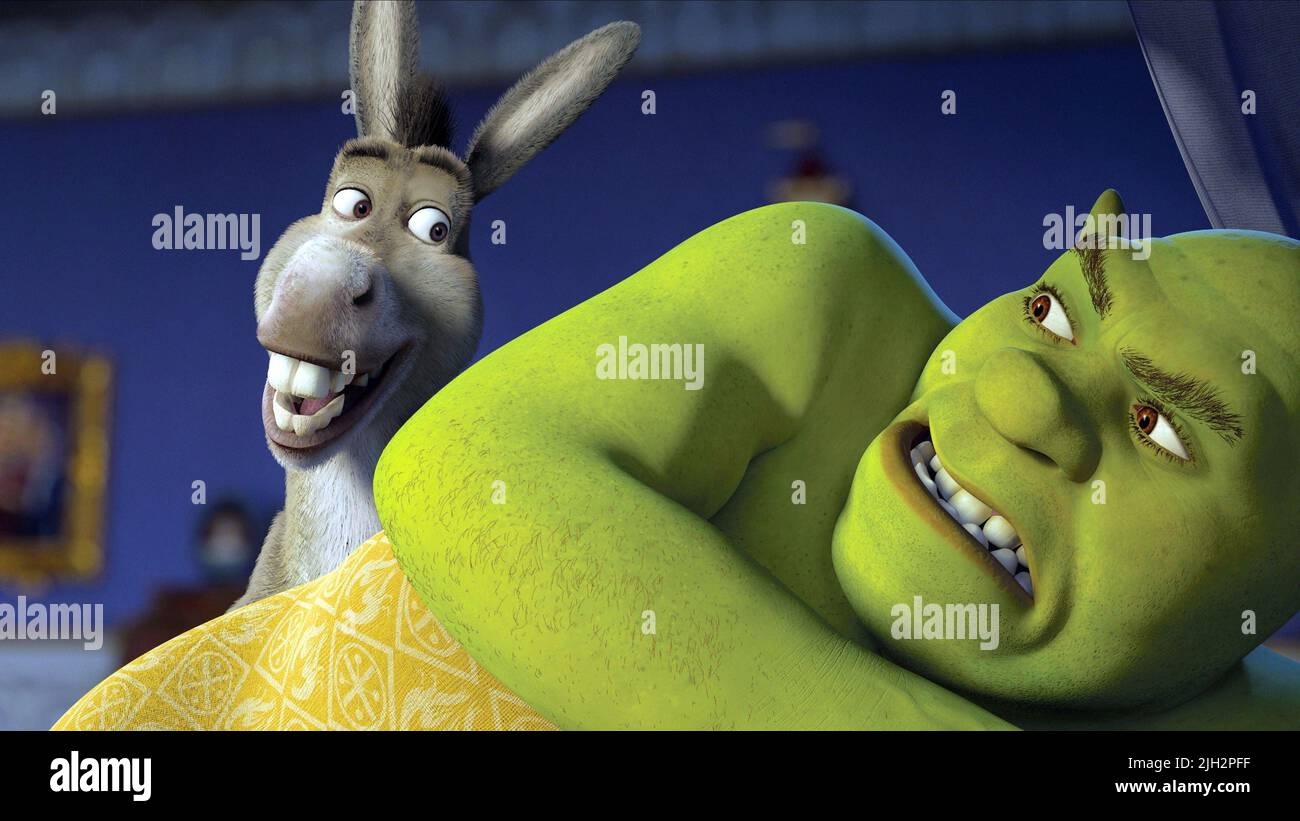 donkey from shrek smiling