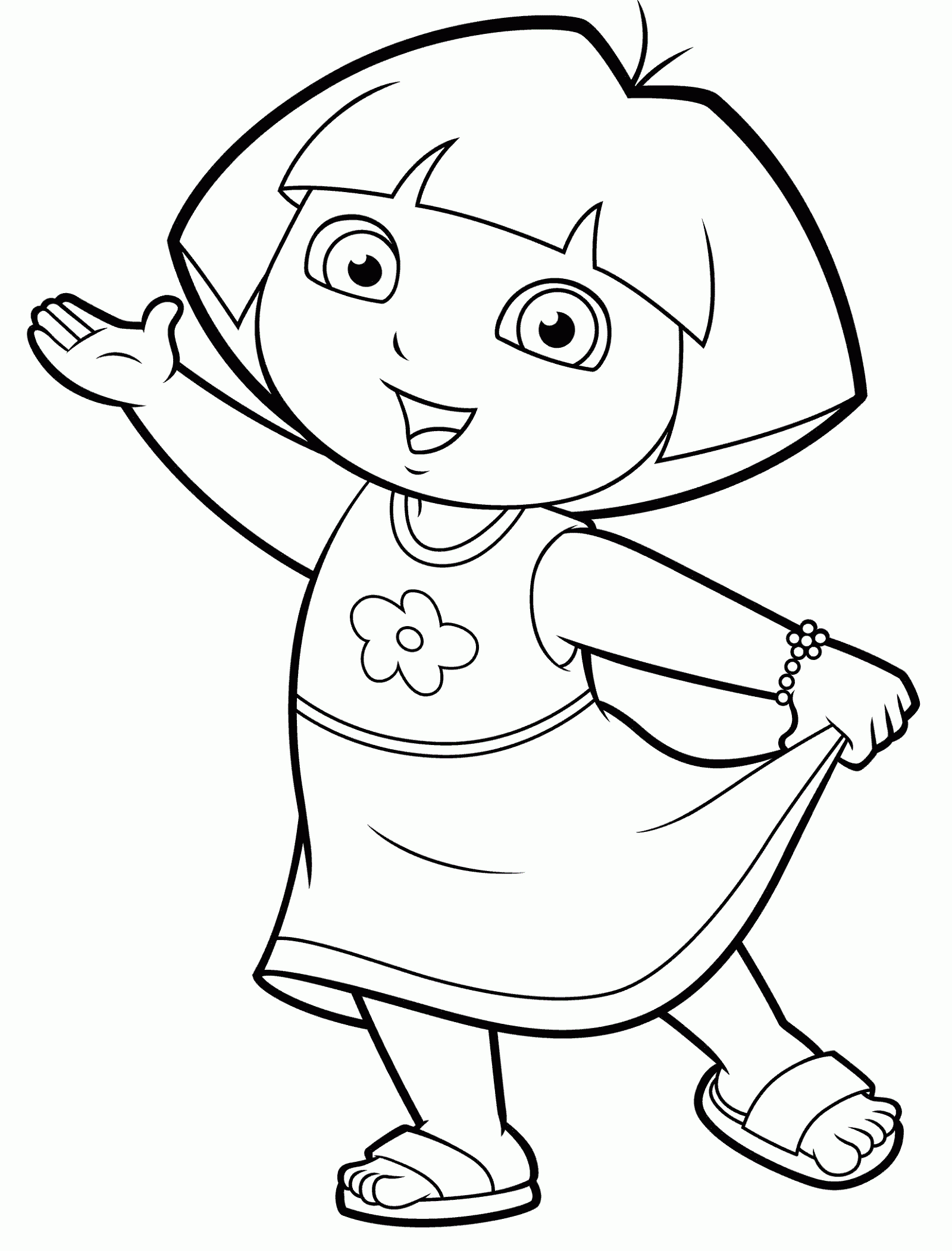 Dora Coloring Pages Printable Educative Printable