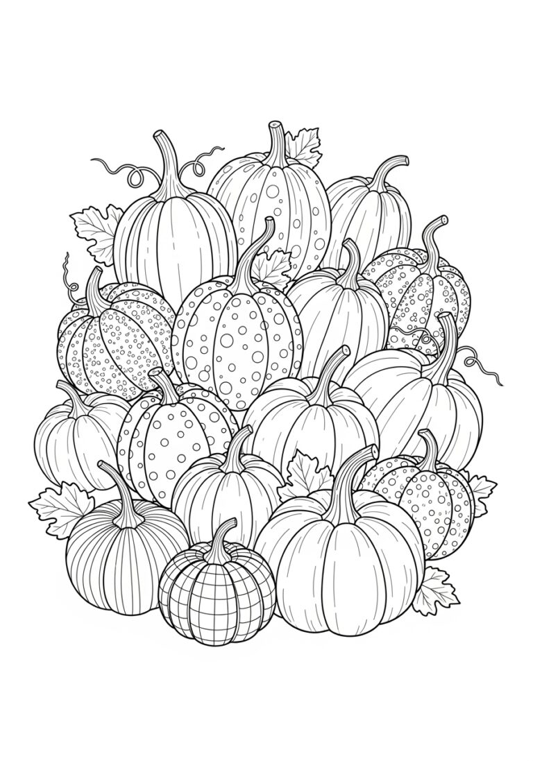 printable pumpkin coloring pages