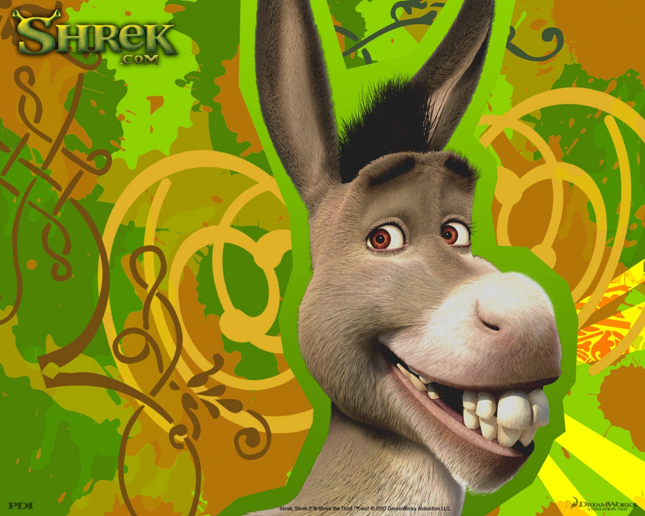 Download Smiling Donkey From Shrek Wallpaper Wallpapers