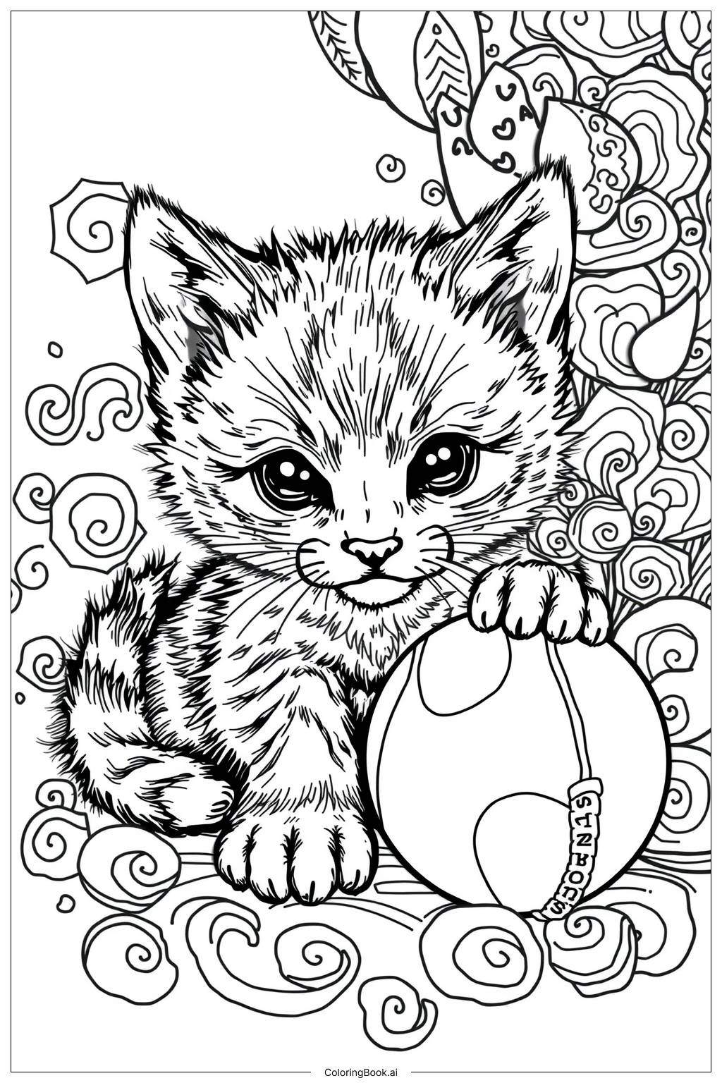 kitten coloring pages printable