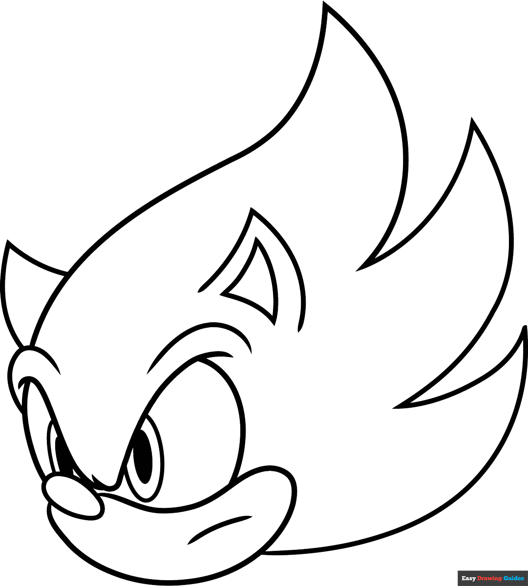 coloring pages of super sonic