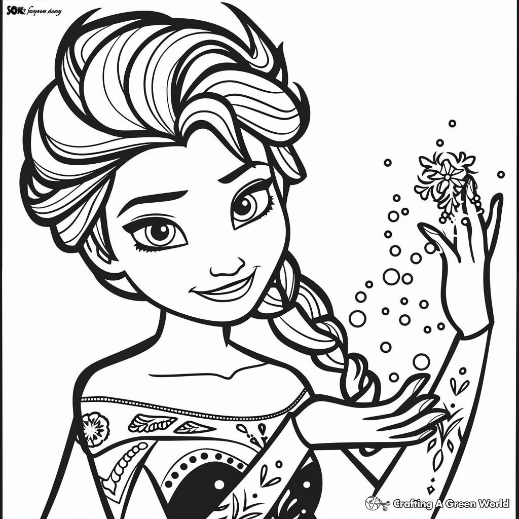 Elsa Frozen 2 Coloring Pages Free Printable 
