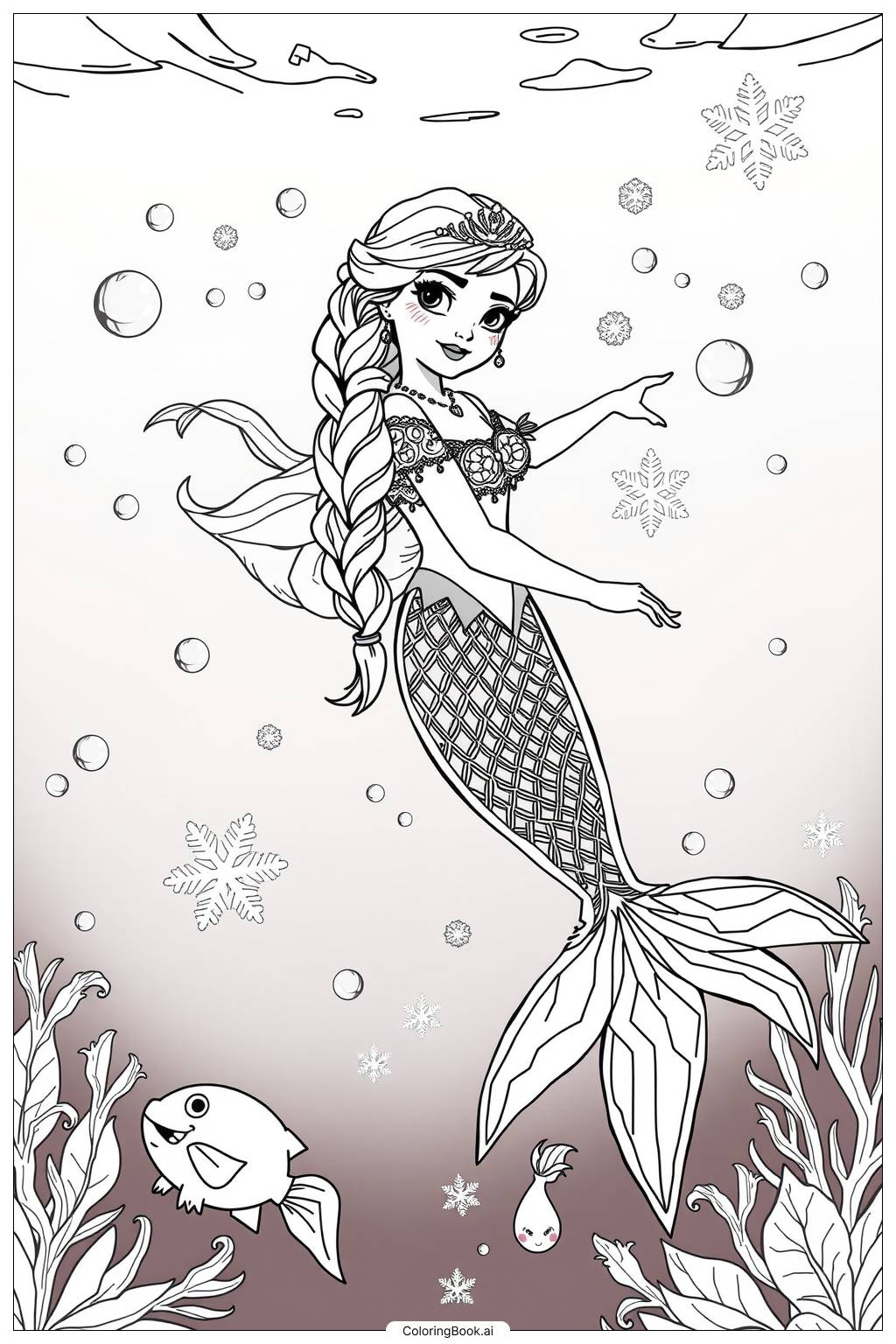 elsa free coloring pages
