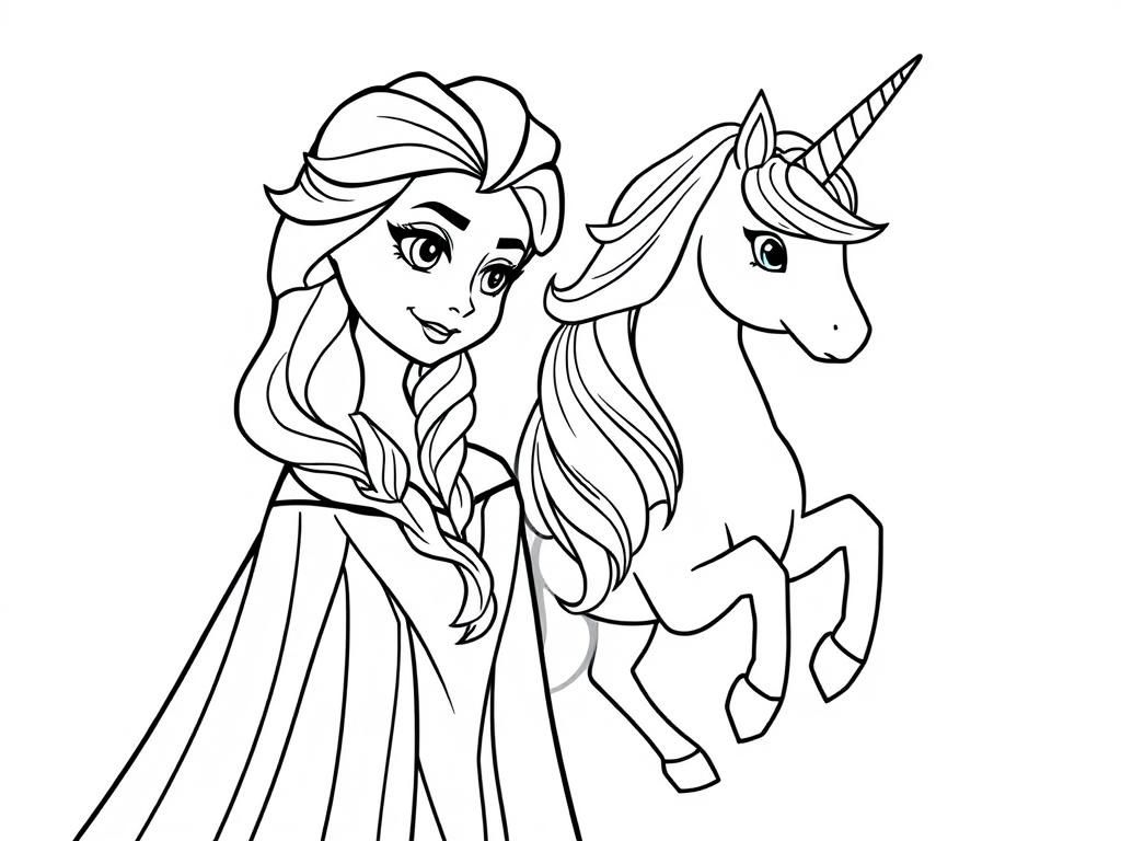 elsa printable coloring pages