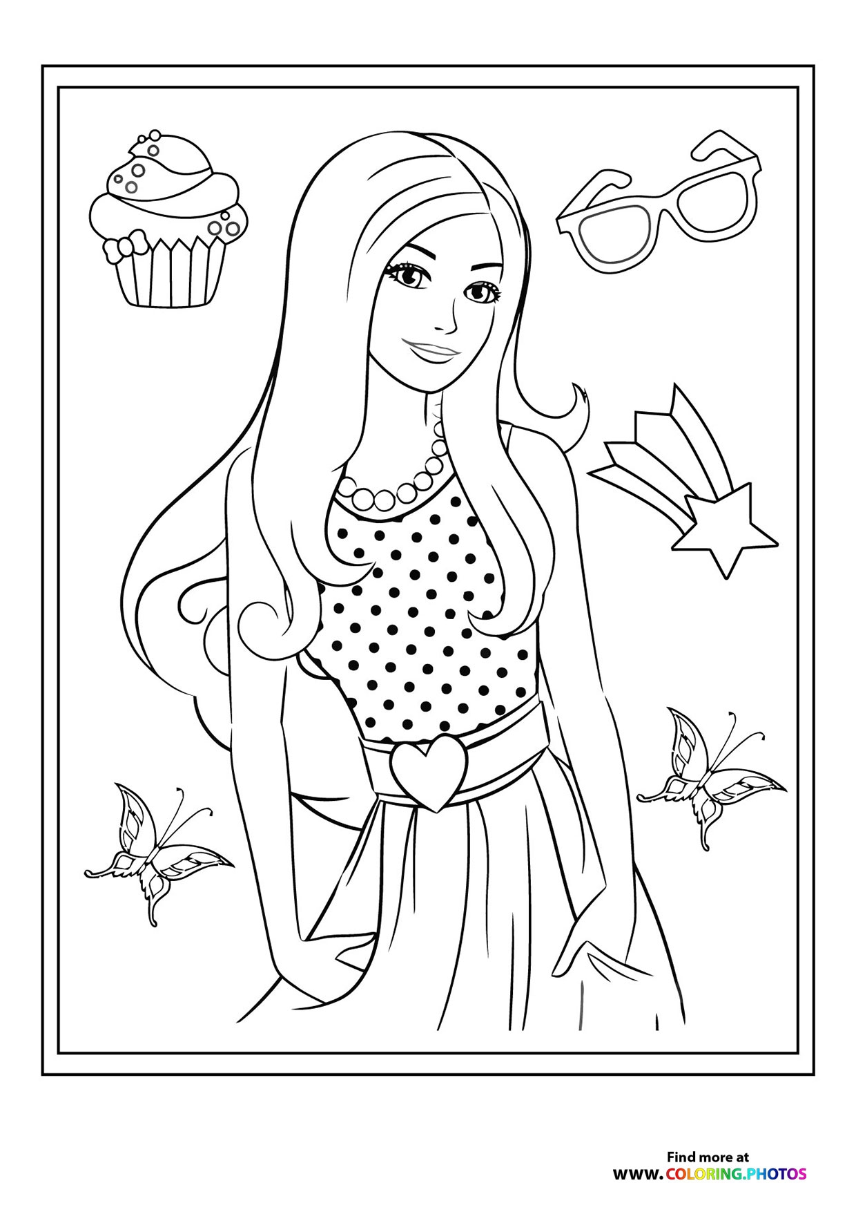 Fashion Girls Coloring Pages For Kids Free And Easy Print Or Worksheets Library