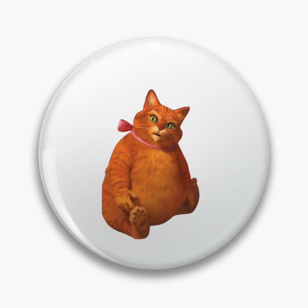 Fat Puss In Boots From Shrek Sticker For Sale By Collage cake Redbubble