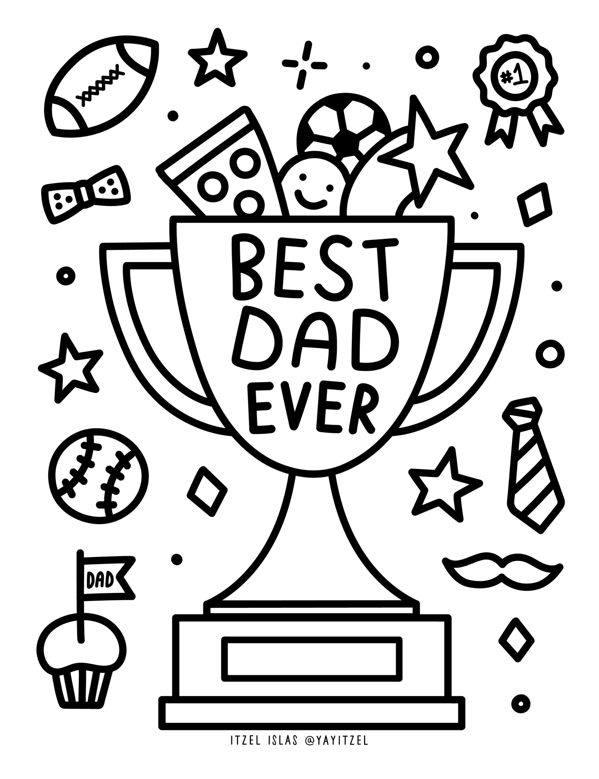 Fathers Day Coloring Page
