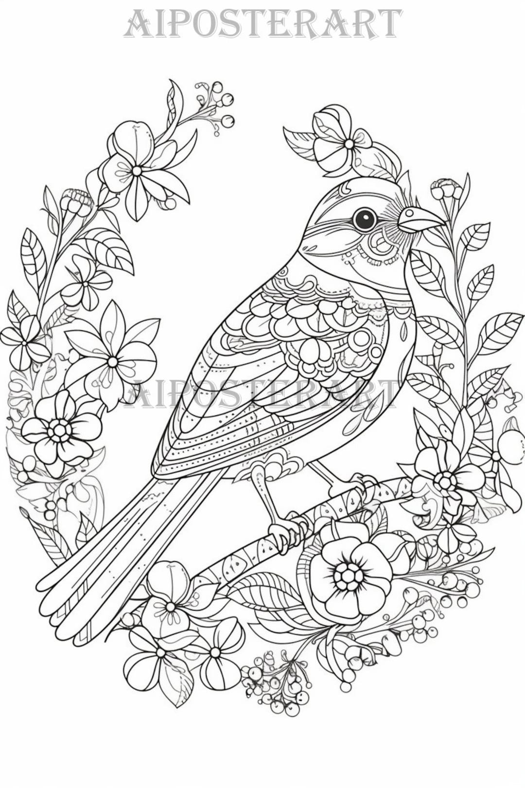 bird pictures to color