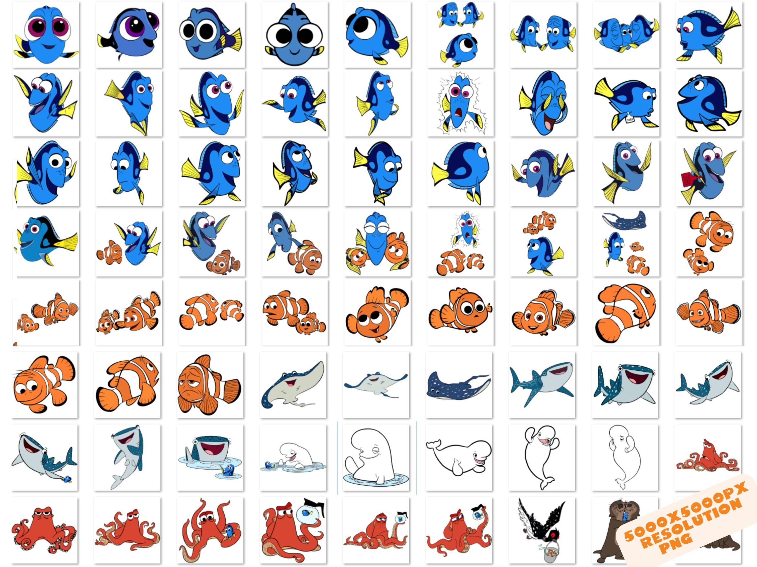 Dory Finding Nemo Sprite Sheet