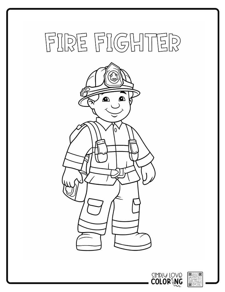 coloring pages of fireman