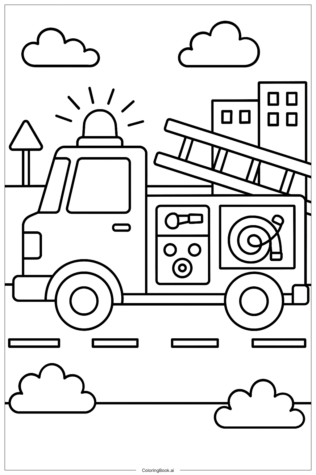 fire truck coloring book