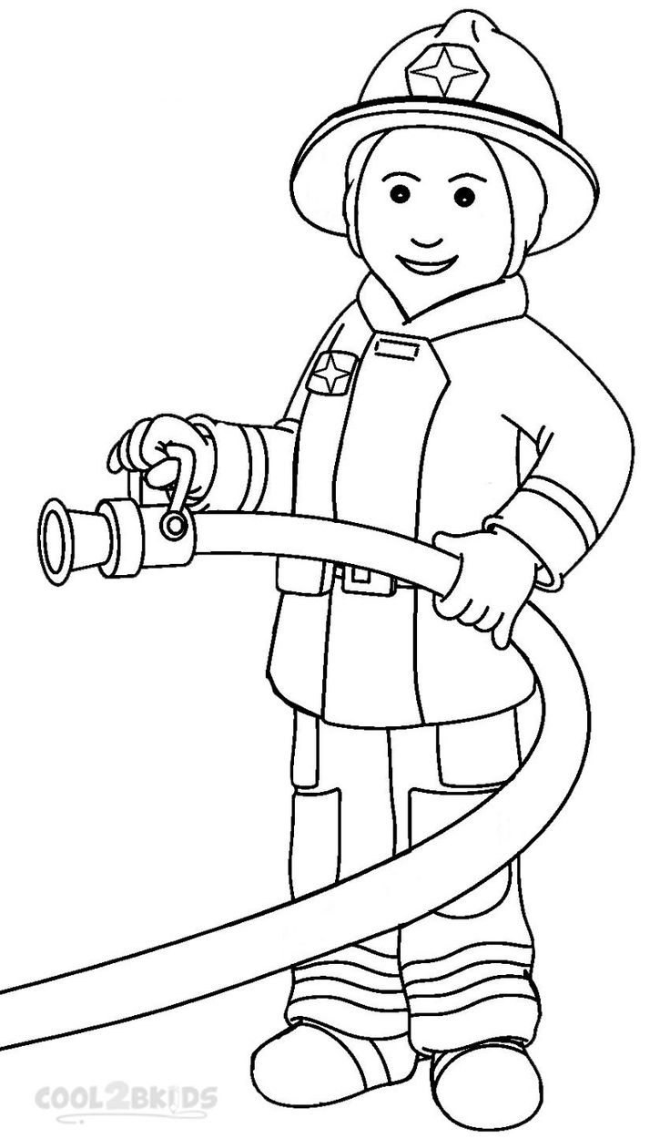 Coloring Pages Of Fireman