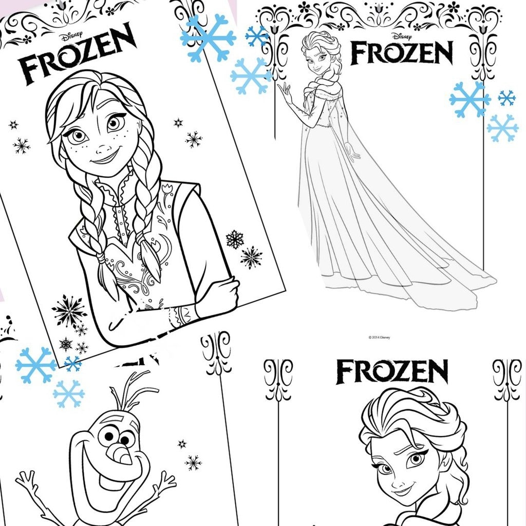 free coloring pages of frozen