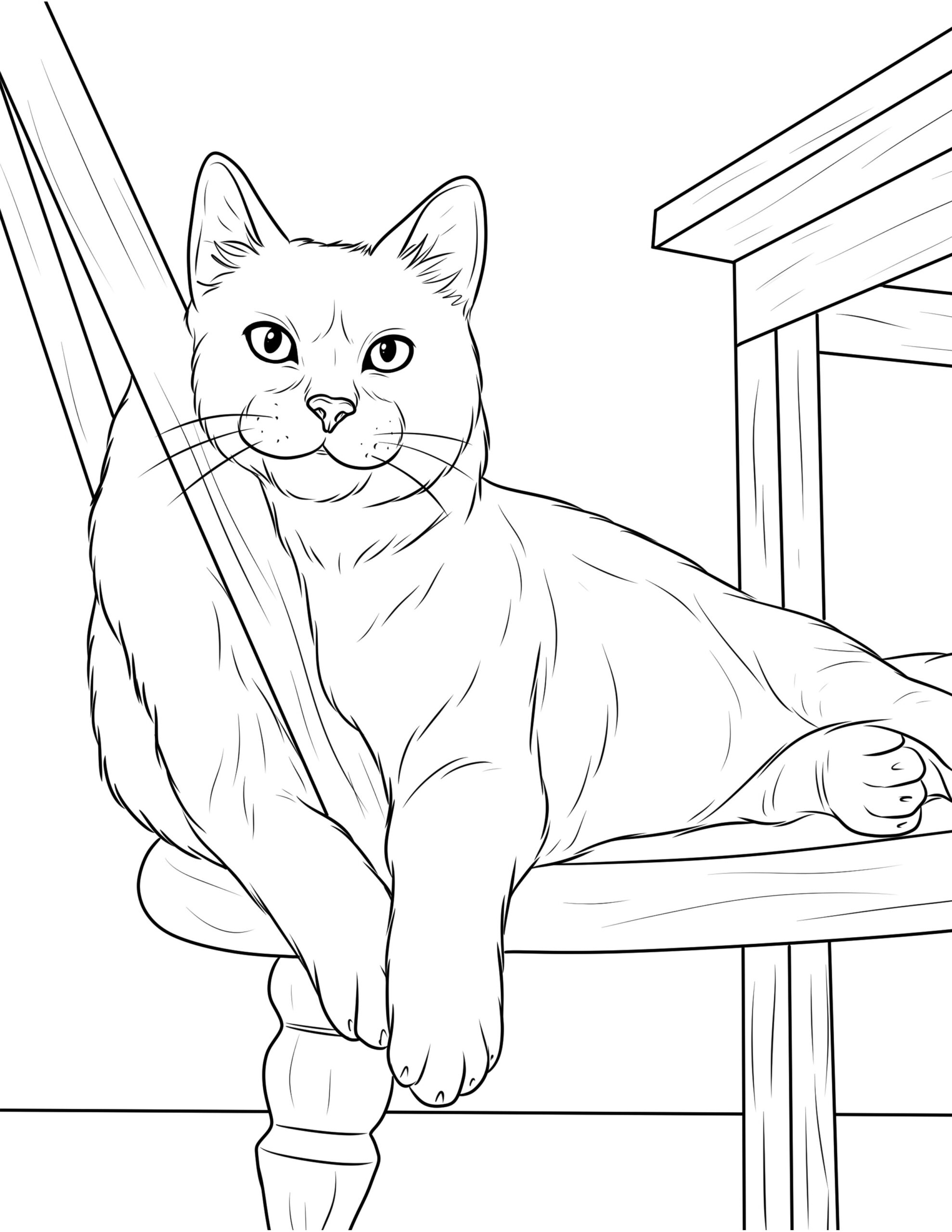 cat picture to color