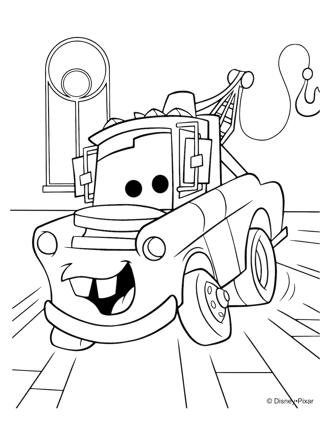 colouring pages disney cars