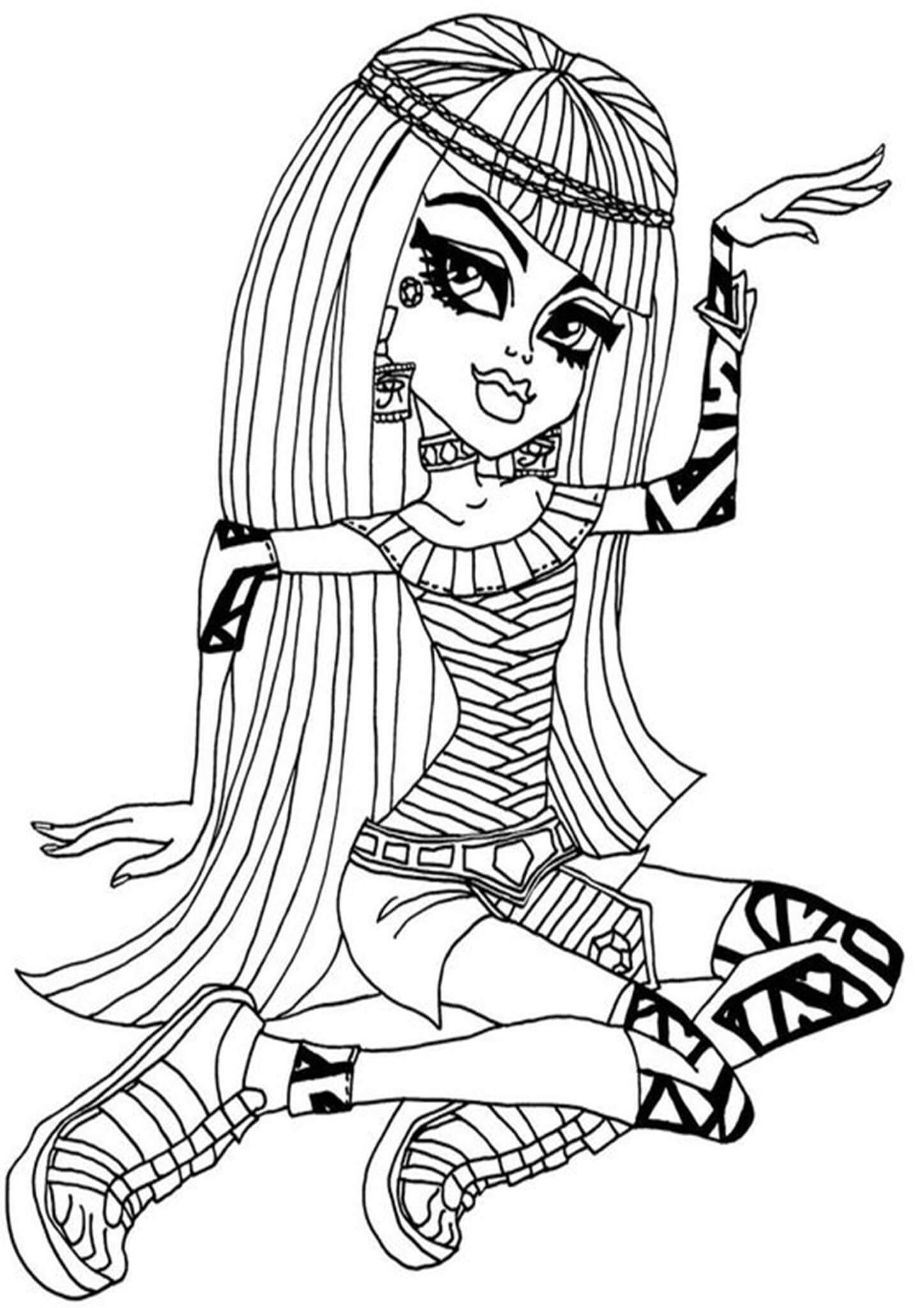 monster high coloring page