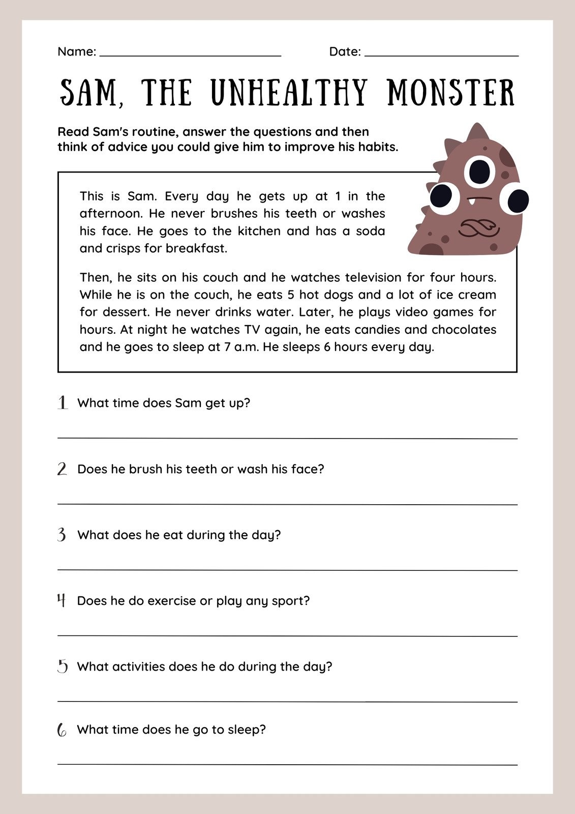 3rd Grade Ela Worksheets