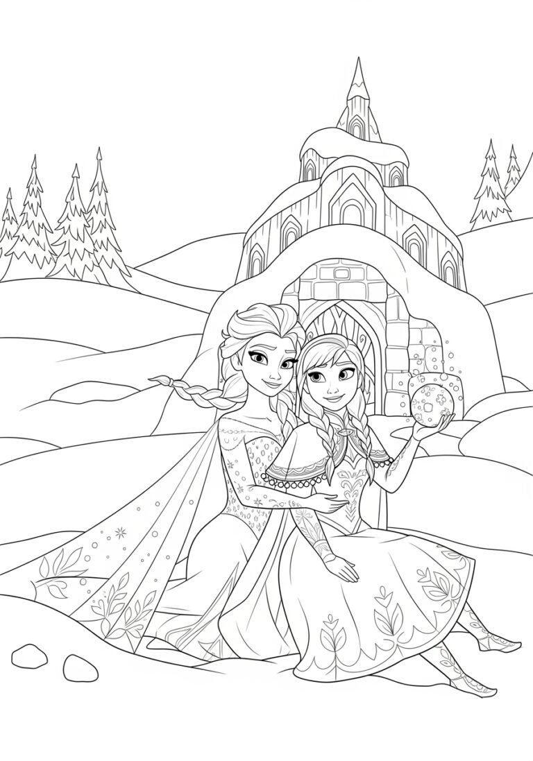 Frozen Colouring Pages Printable