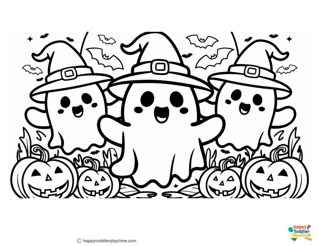 Free Ghost Coloring Pages Happy Toddler Playtime Free Ghost Coloring Pages Happy Toddler Playtime