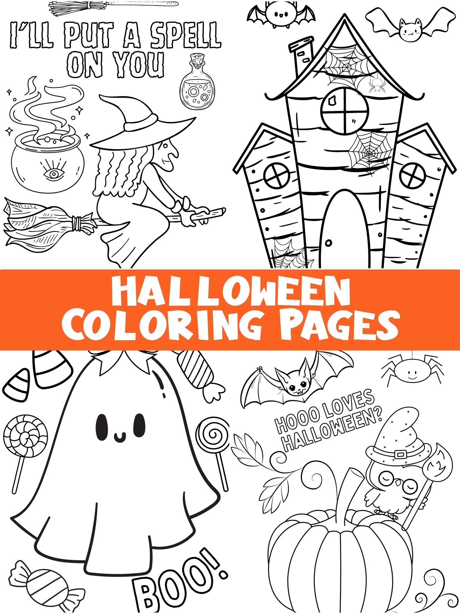 printable halloween pictures to color