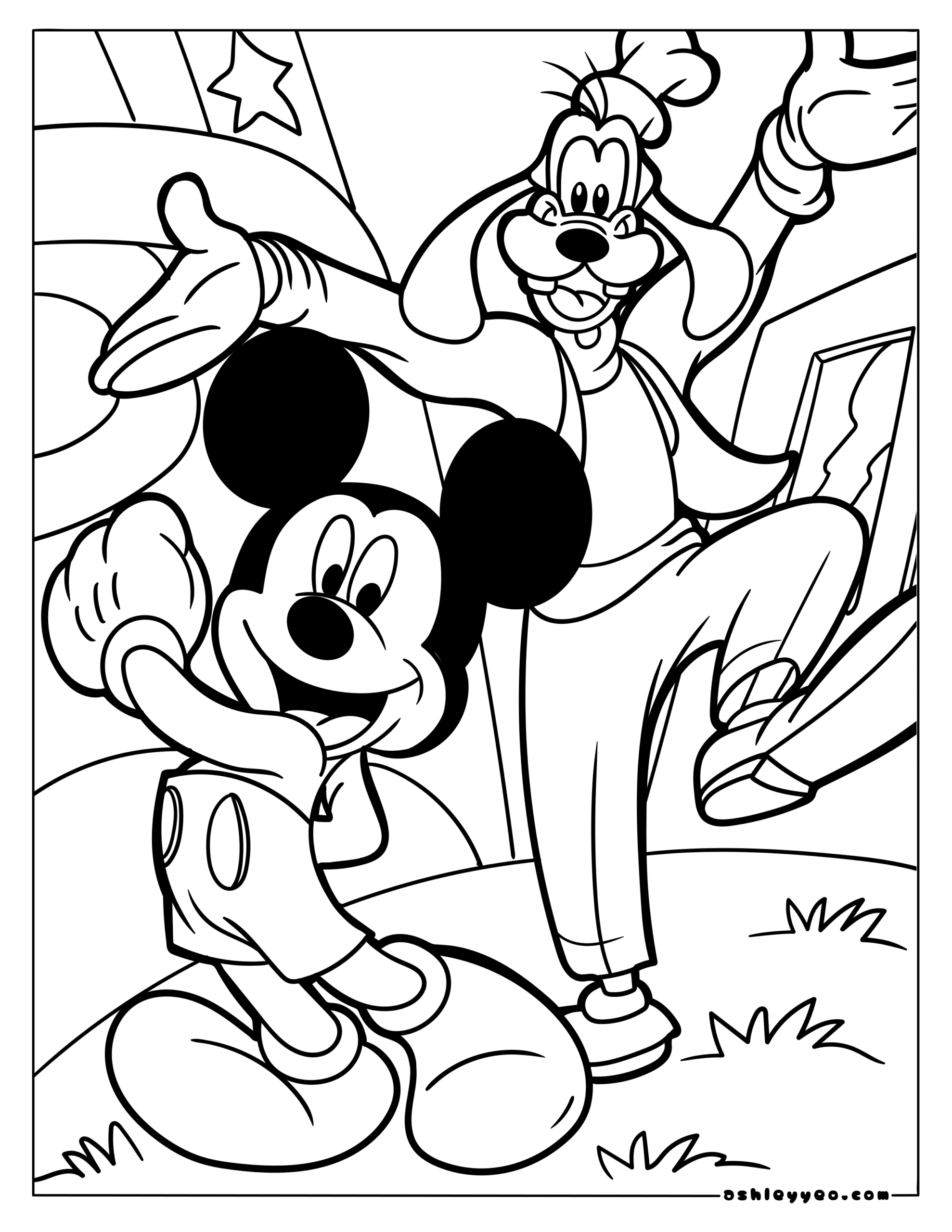 mickey mouse pictures to color