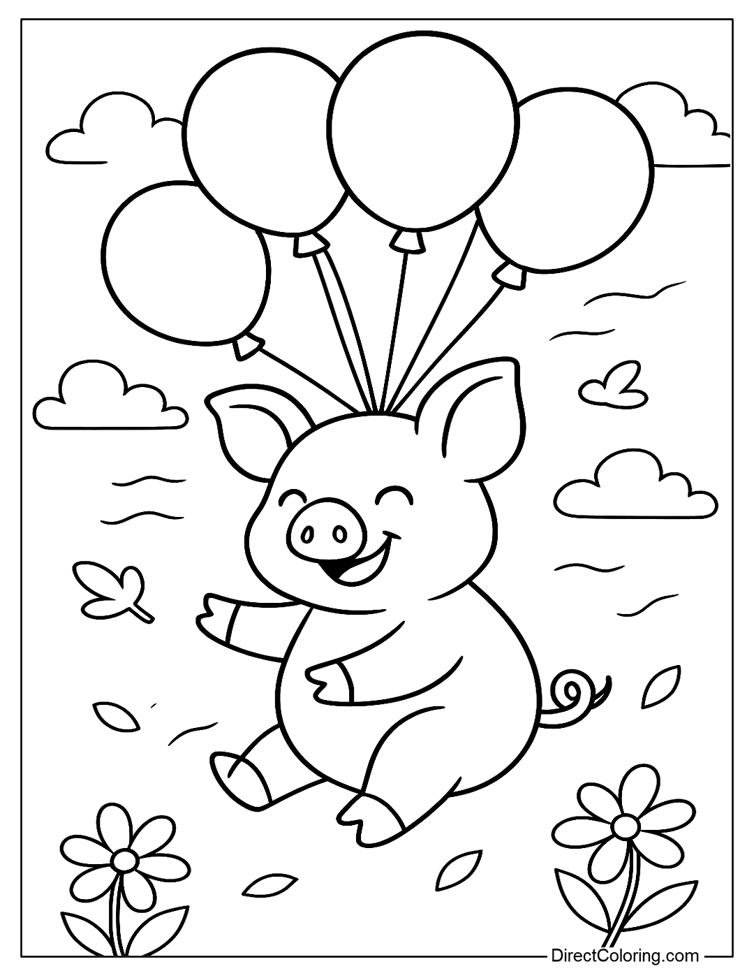Coloring Pages Of Pigs