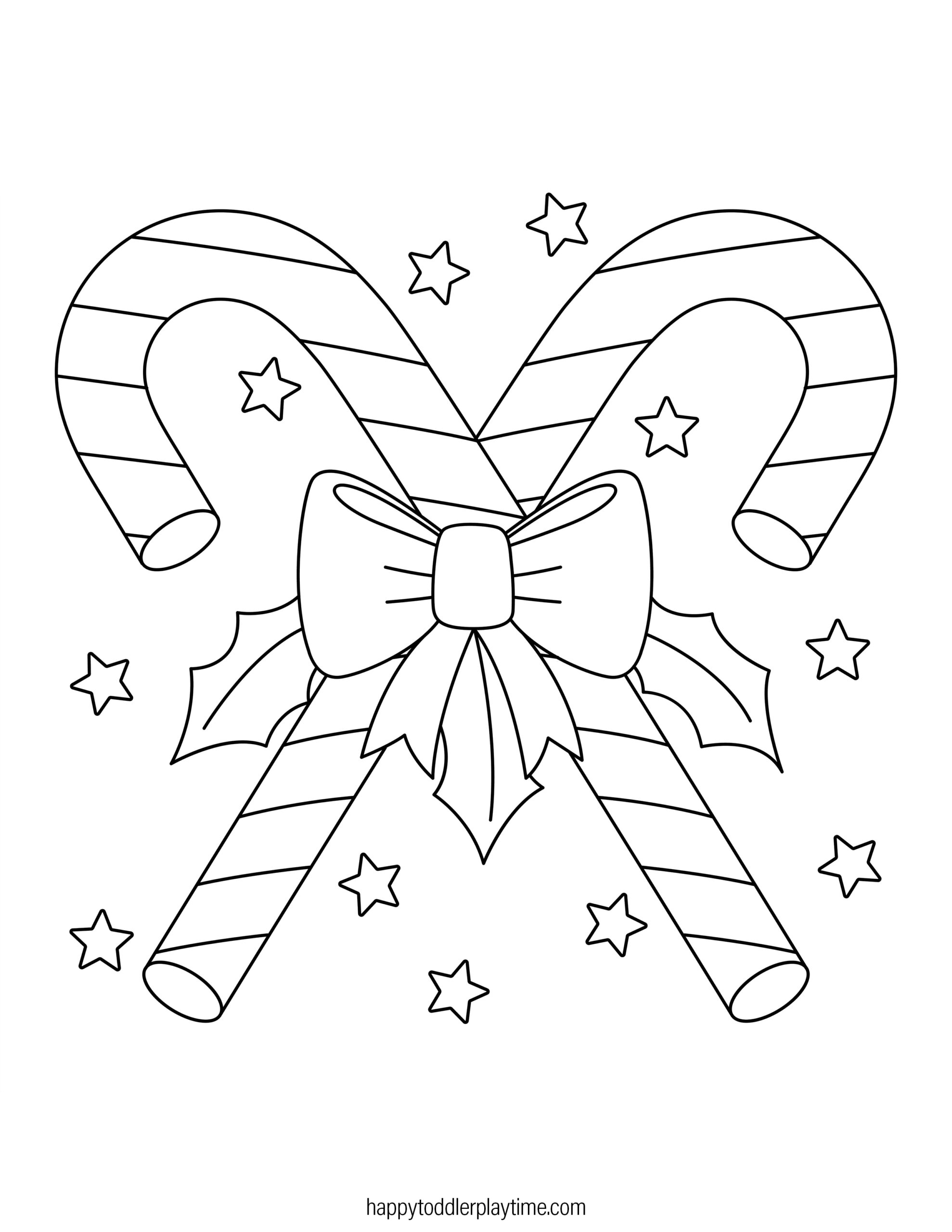 candy cane coloring page