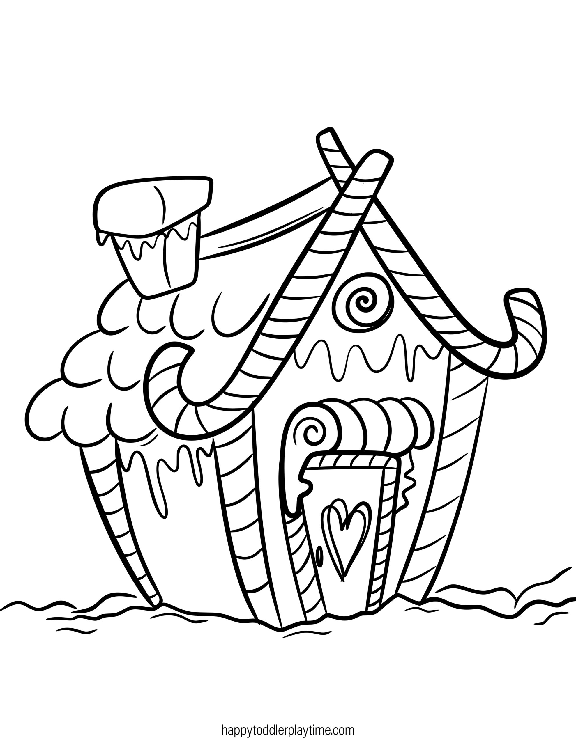 Free Printable Candy Cane Coloring Pages For Kids Happy Toddler Playtime