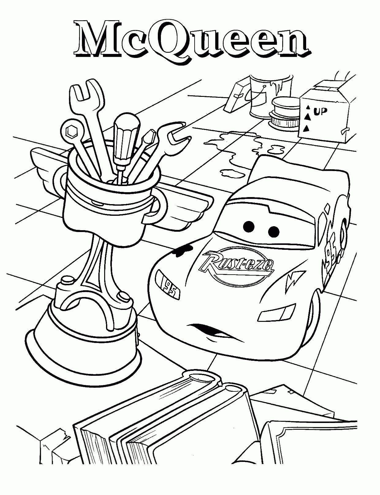 lighting mcqueen coloring sheets