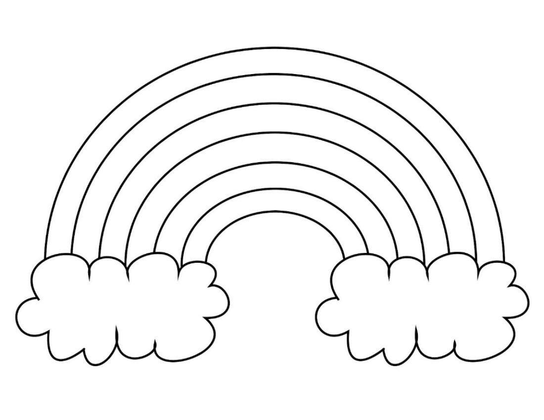 Printable Rainbow Coloring Pages