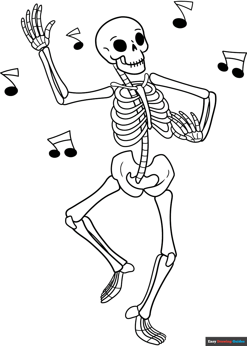 Coloring Pages Of Skeletons