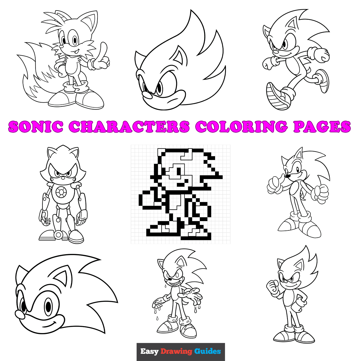 sonic characters coloring pages sonic characters coloring pages