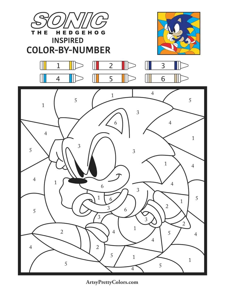 sonic 3 coloring pages