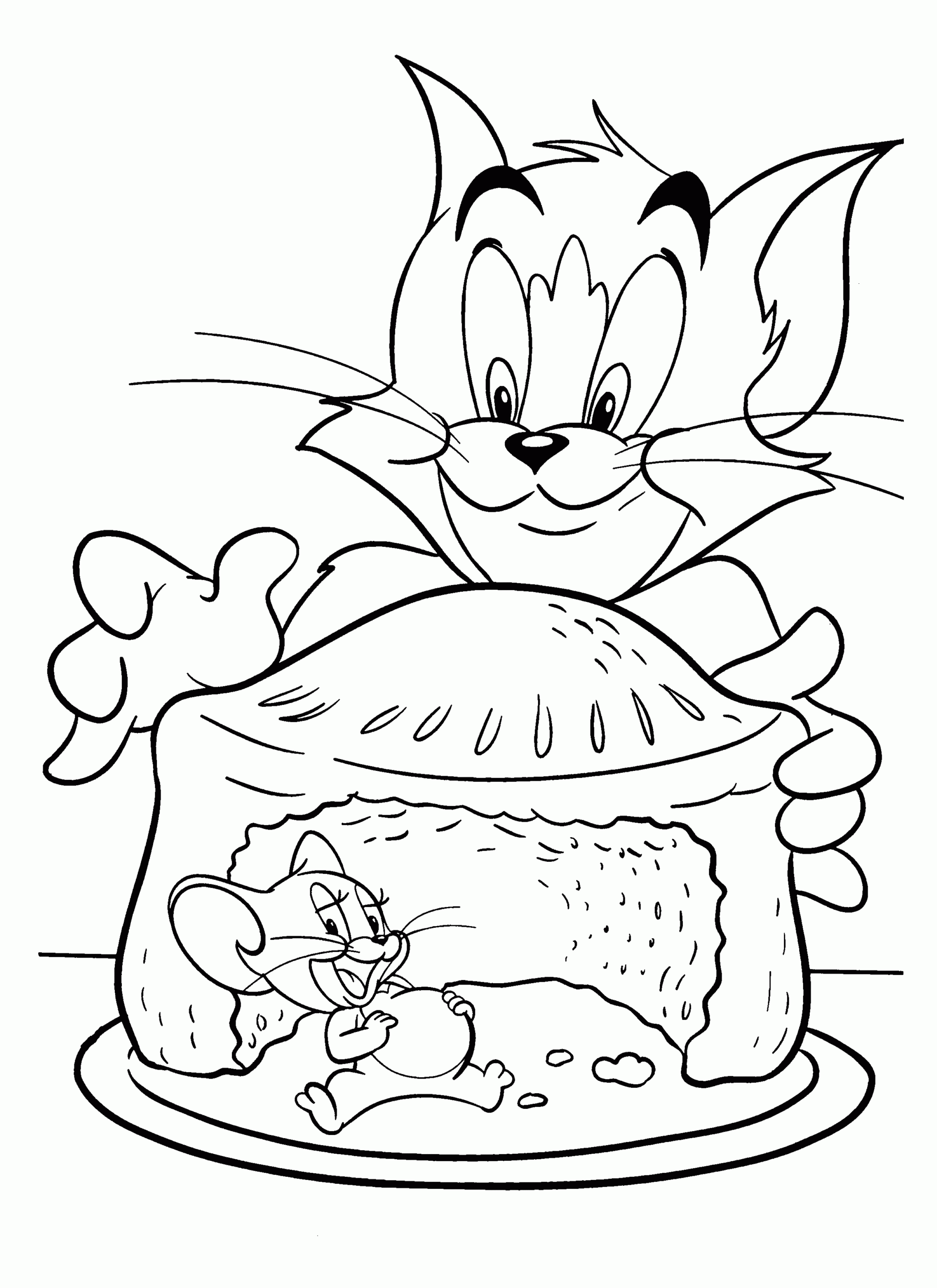 Tom And Jerry Coloring Pages