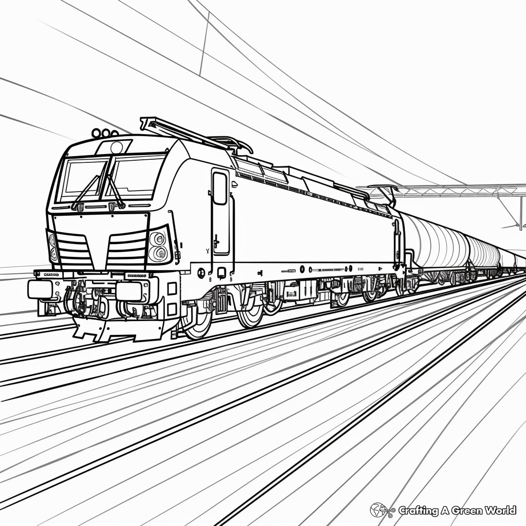 train pictures to color