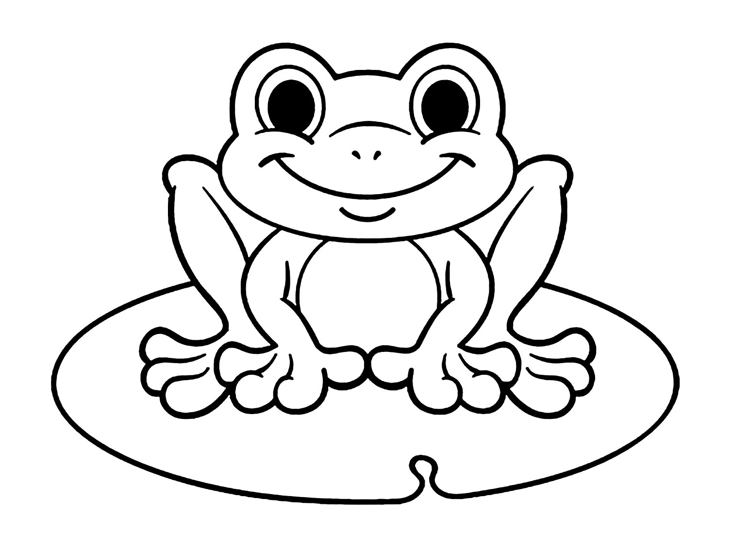 Frog Coloring Page To Print Frog Coloring Pages