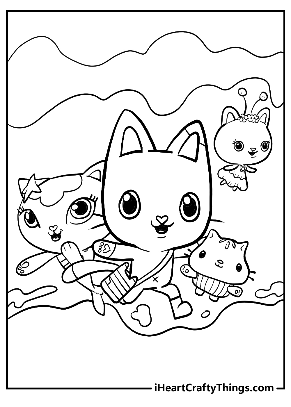 gabbys dollhouse coloring pages