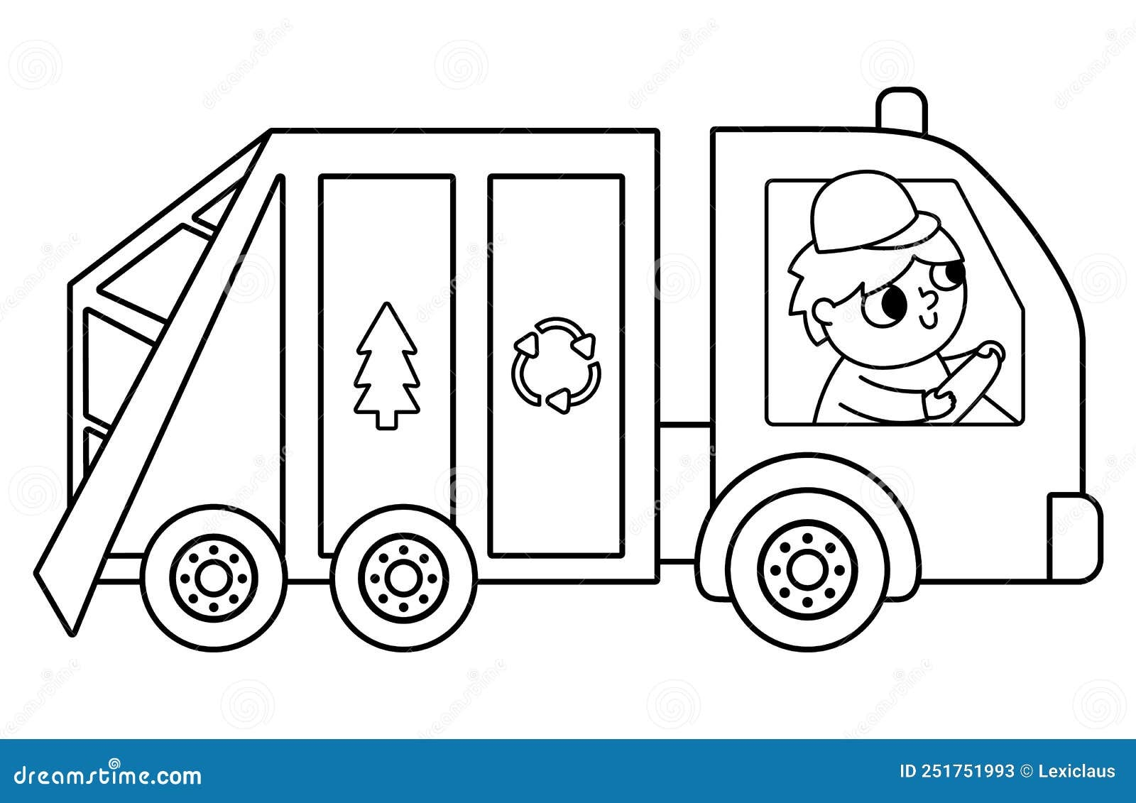 Garbage Truck Coloring Page Stock Illustrations 110 Garbage Truck Coloring Page Stock Illustrations Vectors Clipart Dreamstime