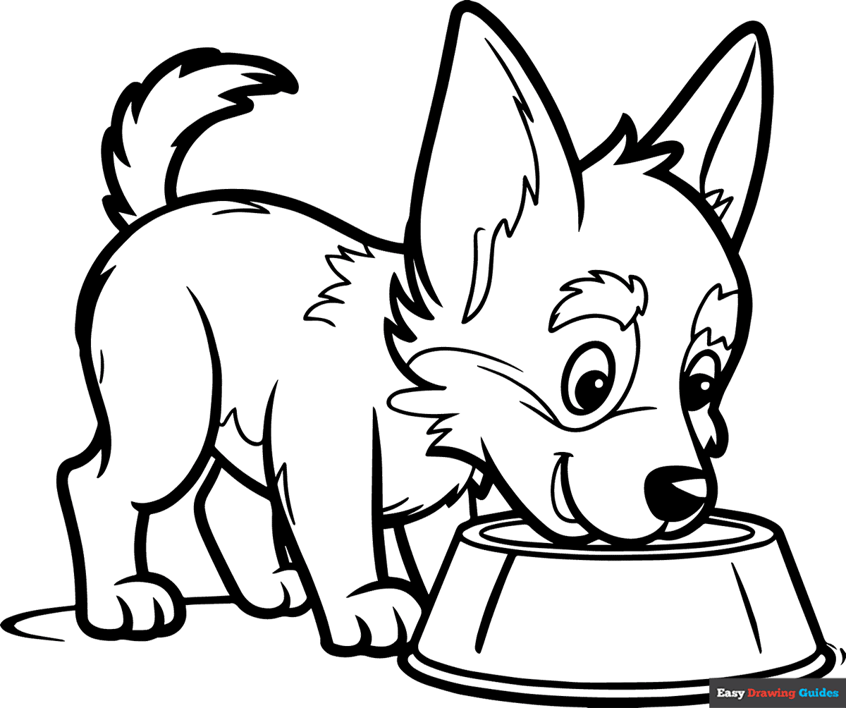 german shepherd coloring pages