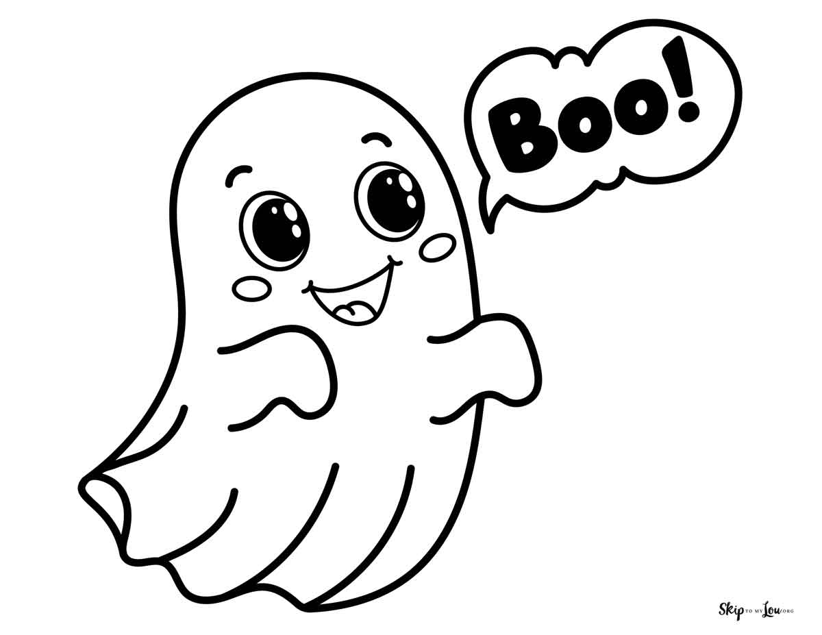 Ghost Coloring Pages Skip To My Lou