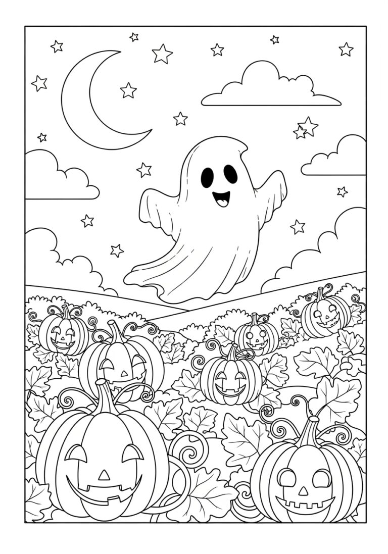 coloring page of a ghost coloring page of a ghost